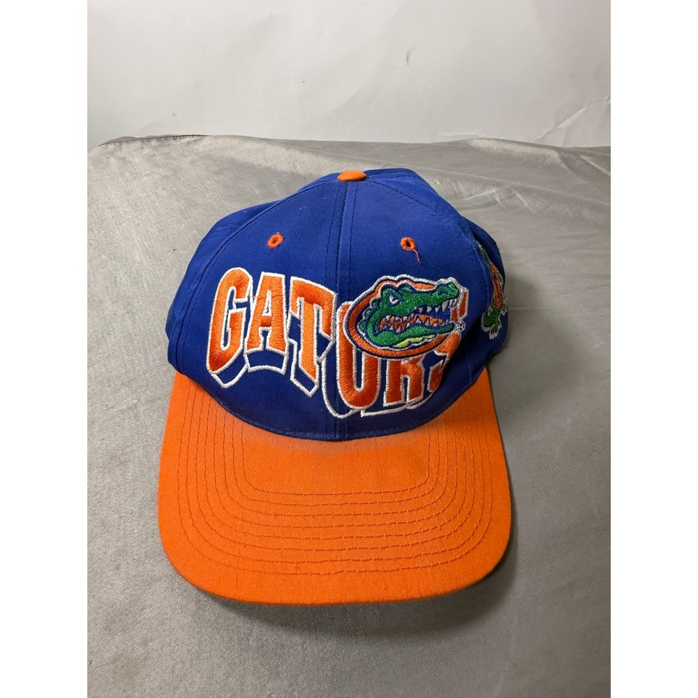 Vintage Florida Gators Snapback Hat Blue Orange NCAA Embroidered Cap One Size